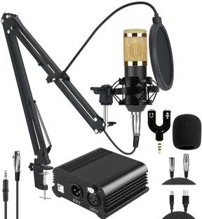AMG Music BM800 Condenser Microphone Set Mic With Phantom power for YouTube/Gaming Record Microphone