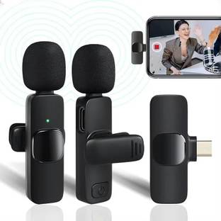 JB SUPAR K9 Wireless Mic for Type C Mobiles for Youtube Dual User Wireless Collar Mic Microphone