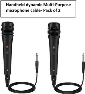 Adiohub Professional Dynamic Vocal Microphone With On And Off Switch Pack of 2 Microphone