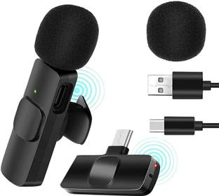 IMAGINEA 2.4 GHz K8 Wireless Microphone, Plug Play Digital Mini Portable Recording Wireless Microphone