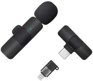 MOBIZAC Omnidirectional Wireless Mic for Youtube for Type C Mobiles and Lightning Phone Microphone
