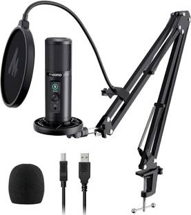 MAONO PM422 Microphone with Zero Latency Monitoring, 192KHZ/24BIT Cardioid Condenser Microphone
