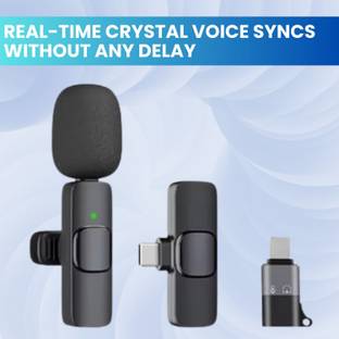 GUGGU K8(Wireless Microphone) Receiver With Recording Clip Micfor Vlogging/YouTubeE490 Microphone