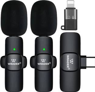 WRADER K9 Wireless Collar Mic with Noise Cancellation for Vlogging & Video Recording Microphone