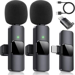 AMUSING Easy connect Lapel mic for online teacing, vlog for Android/ios/PC Microphone Microphone