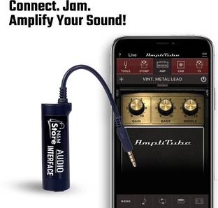 N&M Store Guitar Interface I-Rig Converter Replacement Guitar Phone Guitar Audio Interface Microphone