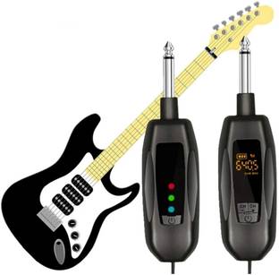 KH UHF Wireless Guitar System, Guitar Transmitter Receiver Microphone