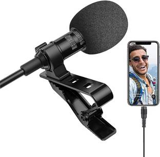 Urban Infotech Mini Lavalier Microphone with Background Noise Free Collar Mic Microphone