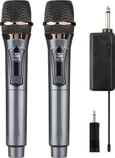 MOOZMOB Wireless Ultra High Frequency Microphones System for Stage Live Show Performance Microphone