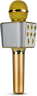 VRJTEC Portable Bluetooth Karaoke Mic with Speaker, Audio Recording, Advance Features Microphone