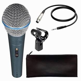 Point Zero Portable Unidirectional Wired Cardioid Broadcasting Recording Condenser Microphone
