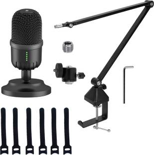 Kreo Rec Podcast Mic for Youtube Accessories, Mic Stand, Studio Mic, USB Condenser Microphone