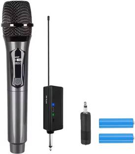 AMG Music UHF Wireless Microphone w/ Rechargeable Receiver 160 ft+ Range Wireless Mic Microphone