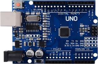 Floricx Arduino Uno Rev3 SMD Microcontroller Development Board with ATmega328P and 16U2 Electronic Components Electronic Hobby Kit
