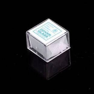 wkm 100 pcs Glass Micro Cover Slips 22x22mm - Microscope Slide Covers - Microscope Slide Box