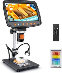 Etzin Digital Microscope with 7" LCD Screen,1500X Magnification Soldering EPL-1395IM Microscope Slide Box