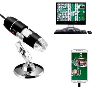 RyzCare 20X to 1000X 8LED USB 3D Digital Microscope Endoscope Magnifier PC Video Camera Microscope Slide Box