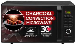 LG 28 L Diet Fry and 360 Degree Motorised Rotisserie for crispy and tasty bar-be-que recipes, Charcoal...