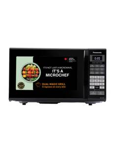 Panasonic 27 L Black Mirror, Heat , stainless steel cavity, Magic Grill Convection Microwave Oven