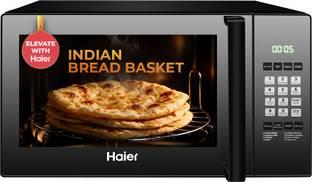 Haier 25 L with 305 Auto Cook Menus, 315mm bigger Turntable, Mirror Glass finish, Back convection fan ...