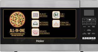 Haier 30 L Air Fryer & Rotisserie 5-in-1 Cooking Modes 305 Auto Menus Stainless Steel Cavity Baking, G...