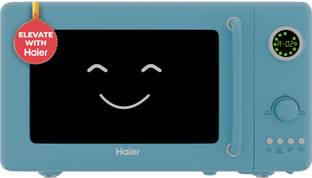 Haier 20 L Digital Display Push button & Jog Control Multi-Power Levels Defrost Function Child Safety ...