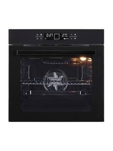 Kaff 81 L Built-in Oven with Black Reflective Glass Fascia, Multi-Functional with Light, Rotisserie, F...