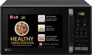 LG 21 L Black, Auto Cook Menu, Defrost, Stainless Steel Cavity, H