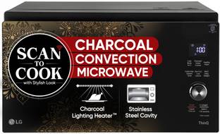 LG 32 L with Scan to Cook Wi-Fi Enabled, 360 Motorised Rotisserie for crispy and tasty bar-be-que reci...