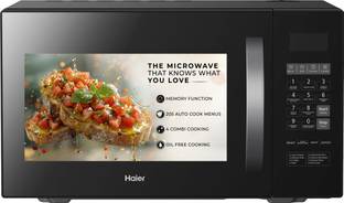Haier 23 L with 205 Auto cook menus, Paneer/Ghee/Curd making, Bread basket zone, Combination Cooking, ...