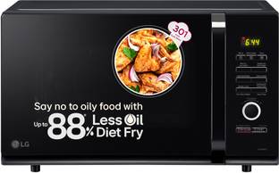 LG 32 L Diet Fry, Auto Cook Menu, Stainless Steel Cavity, Side Swing, Quartz Heater, Child Lock, Convection Microwave Oven