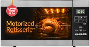 Haier 30 L Air Fryer with 5 in 1 Microwave oven, 305 Auto Cook Menus , 360 Motorized Rotisserie for Ba...