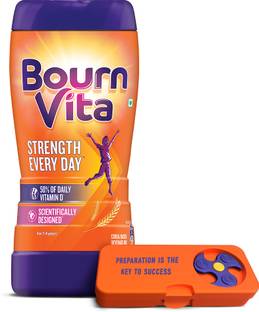 Bournvita Chocolate Nutrition Drink Jar with pencil box