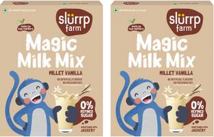 Slurrp Farm Vanilla Milk Mix, No Refined Sugar, Sweetened with Jaggery Powder
