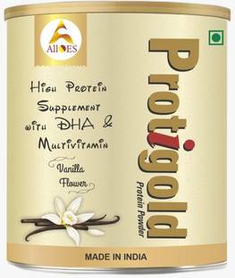 Alloes Pharmaceuticals Protigold Protein Powder with DHA,Multivitamins and high protein supplement
