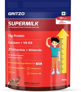 Gritzo SuperMilk Height+ (13+y Boys), 13g Protein (Double Chocolate)