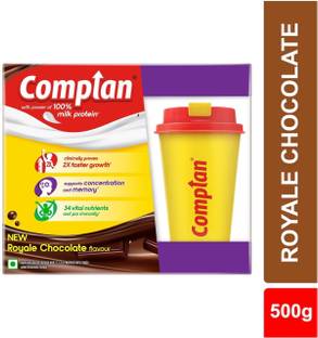 COMPLAN Nutrition Drink Powder for Children, Royale Chocolate Carton with Shaker