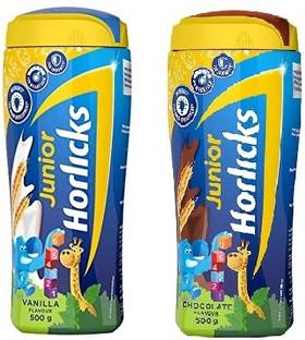 HORLICKS JR. VANILLA + JR. CHOCOLATE JAR