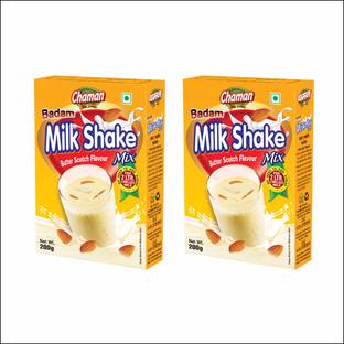 chaman Butterscotch Milkshake Powder 200G Pack Of 2 ( 200g × 2 = 400g )