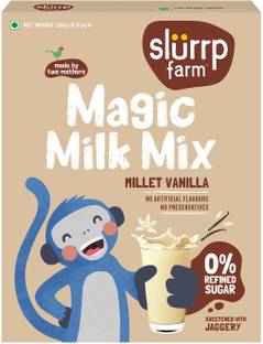 Slurrp Farm No Sugar Vanilla Milk Mix, Sweetened with Jaggery Powder