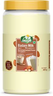 inesh Badam milk 2 in 1 hot & cold instant premix (just add water) jar 450g