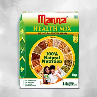 Manna Health Mix - Kids Nutrition Drink with Millets & Multigrain|Zero Junk & No Sugar