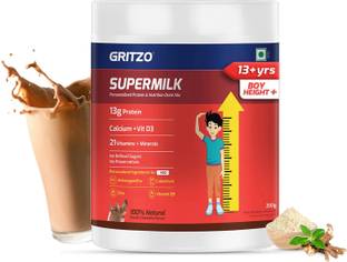 Gritzo SuperMilk Height+ (13+y Boys), 13g Protein, Double Chocolate