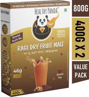 HEALTHY PANDA Sugar free Sprouted Ragi Dry fruit with Dry fruit powder for Kids & adults