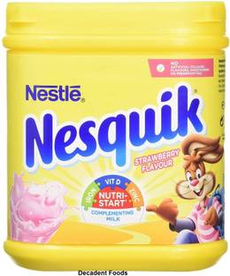 Decadent Foods Nestles Nesquik Milk Drink Powder with Strawberry Flavored