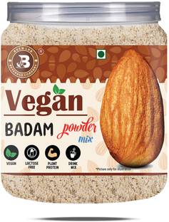 Brew Lab Lactose Free Plant Based Vegan Badam Powder Mix | Plant Protein | Drink Mix |