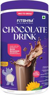 Pro-To-Grow Fitbhim Chocolate Drink with Bhim Banana,for kid's growth,Pack of 1