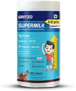 Gritzo SuperMilk Height+ (2-6y), 7g Protein (Double Chocolate)