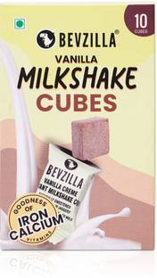 Bevzilla Instant Milkshake Cube - Vanilla Creme, 10 Cubes Pack, Date Palm Jaggery