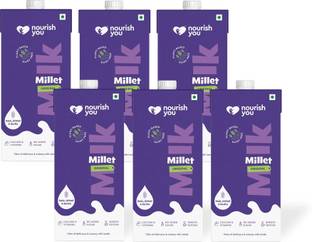 Nourish You Plant Based Millet Mlk With Goodness of Ragi, Jowar, Bajra & Oats 1000ml Each Normal